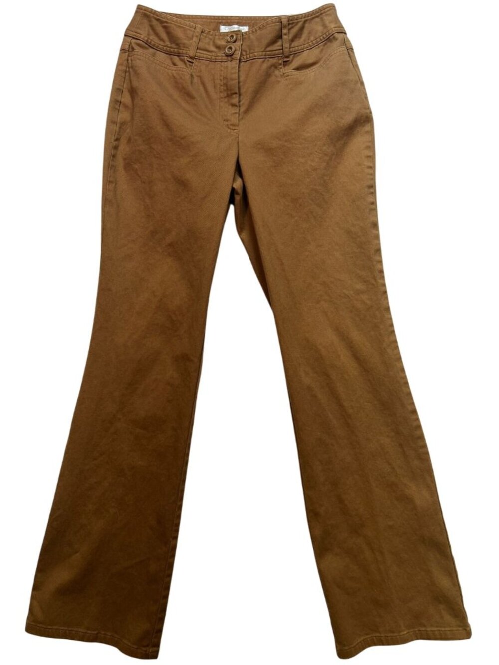 Christopher & Banks Womens Casual Bootcut Pants Stretch Size 4 Brown
